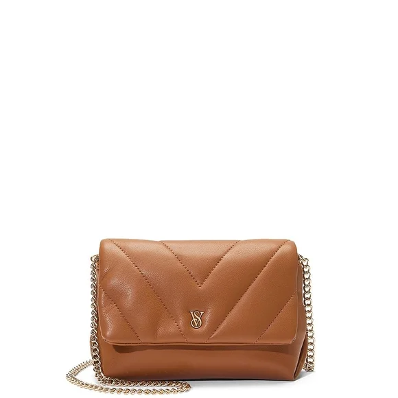 NWT! Victoria's Secret Tan MINI CONVERTIBLE Bag - Picture 4 of 11